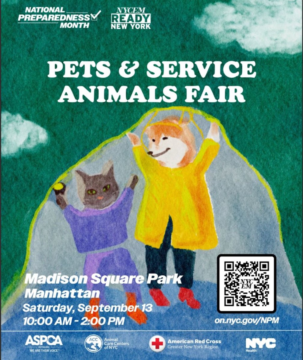 Join us for expert tips and essential resources to help you prepare your service animal or pet for emergencies. You will learn how to build a Go Bag for you and your furry companion and how to create an emergency plan for the whole family. We will also have dog licensing,