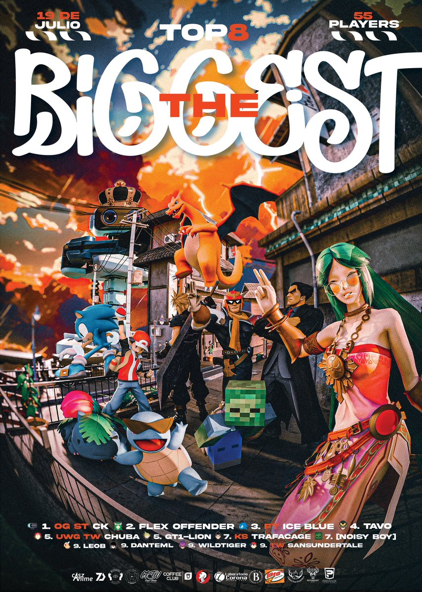 TOP 8 DE THE BIGGEST 2025
Gracias a todos por participar en este primer torneo grande en Agua Prieta.
Felicidades a los que alcanzaron el podio en nuestra primera edición y muchas felicidades al THE BIGGEST <a href="/SBO_CK/">OG | CK</a>.