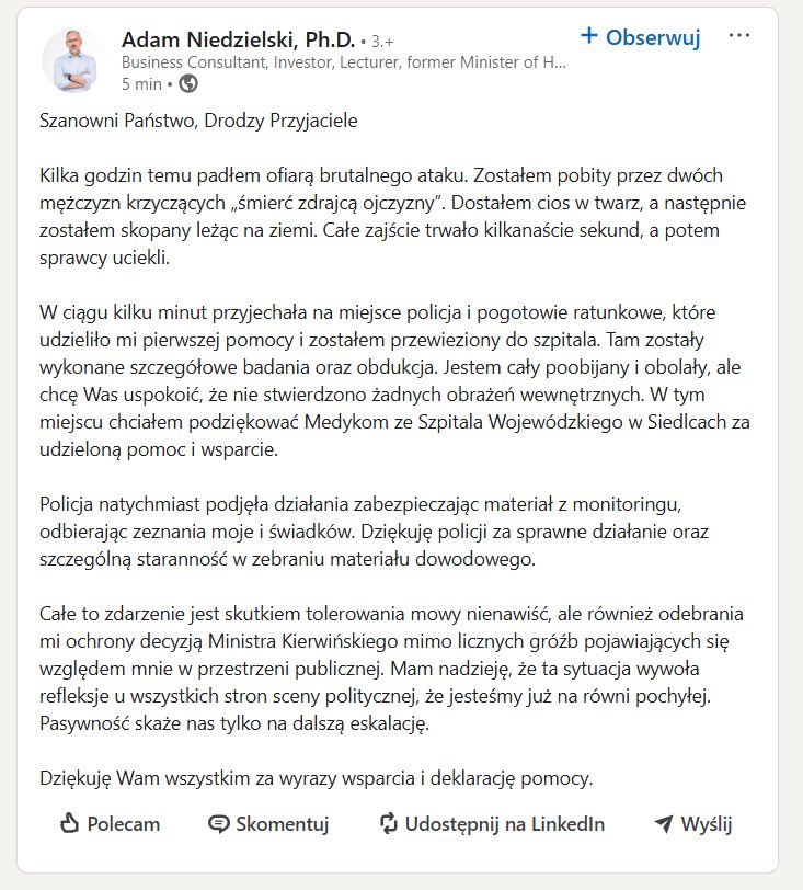 Janusz Cieszyński tweet media