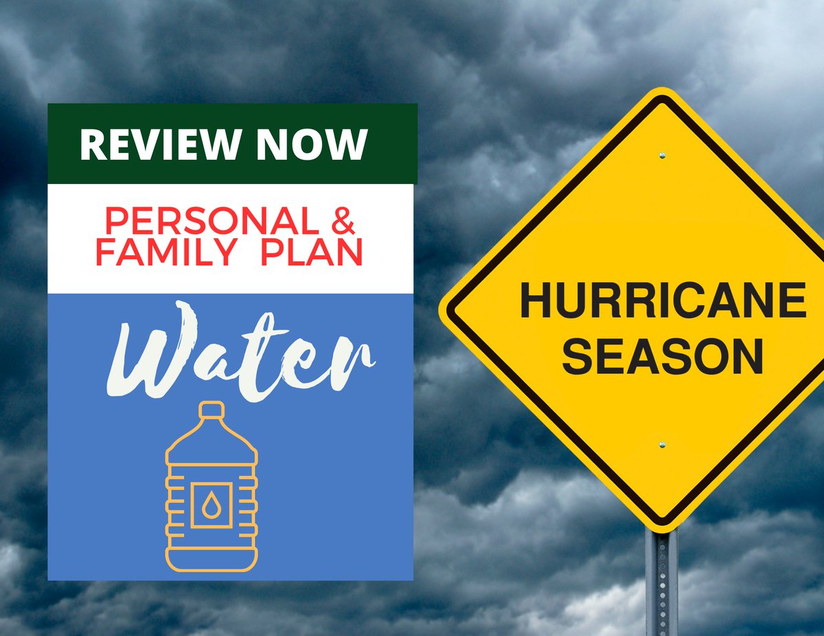 Peak hurricane season is just weeks away on Sept. 10. The CDC recommends that you have one gallon of water per day per person. You want enough for at least three days.