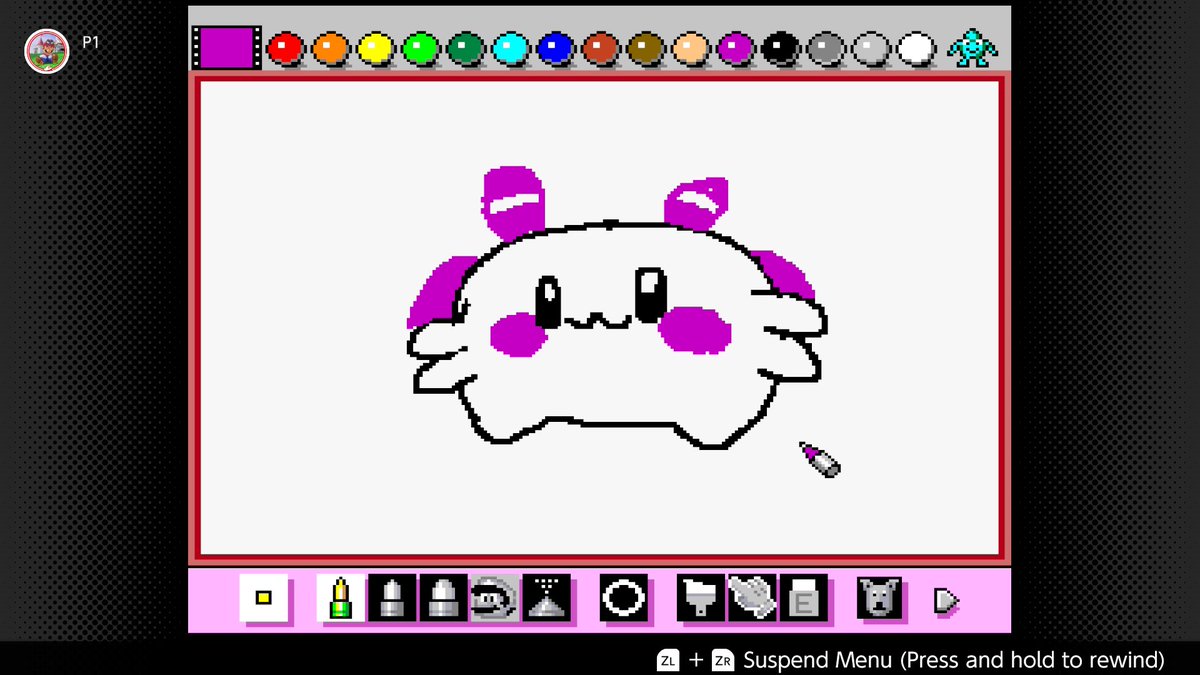 Here are the mario paint drawings I did that were requested by chat for the goal we hit for the Mario Mania donothon, and I did a lil drawing of barefoot ^w^ :3 #zentreart #ribbart #ellistrations