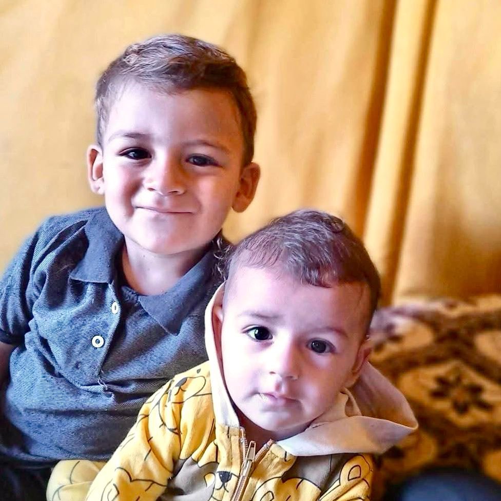israel killed Yaqub and Luay Abu Jarad along with their parents, yesterday.

israel dropped a bomb on their tent, where they were hiding, killing the entire family.