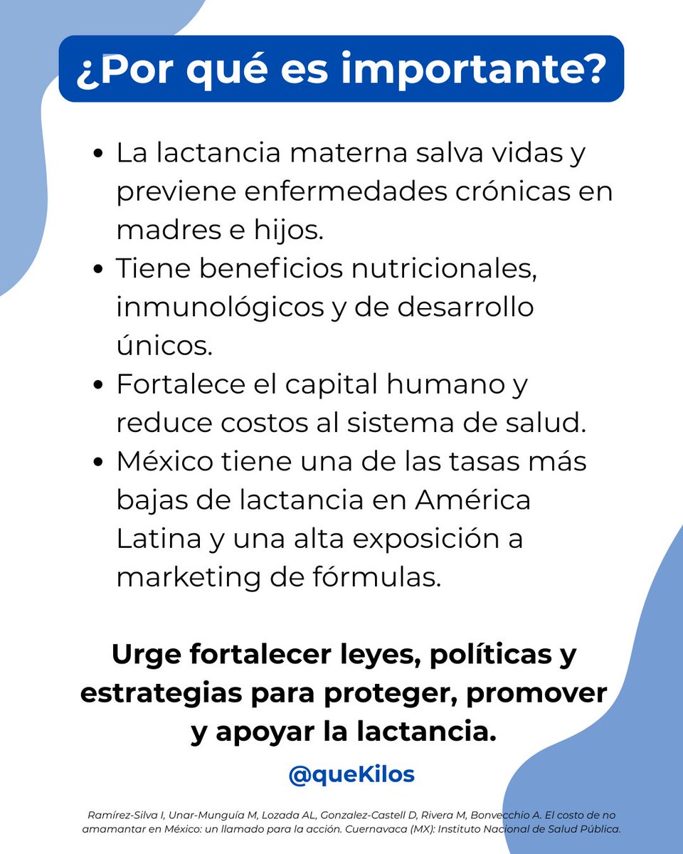 El costo de no #amamantar en México es alto y urgente. 🤱💔
Conoce más y actúa 👉 insp.mx/assets/documen…
