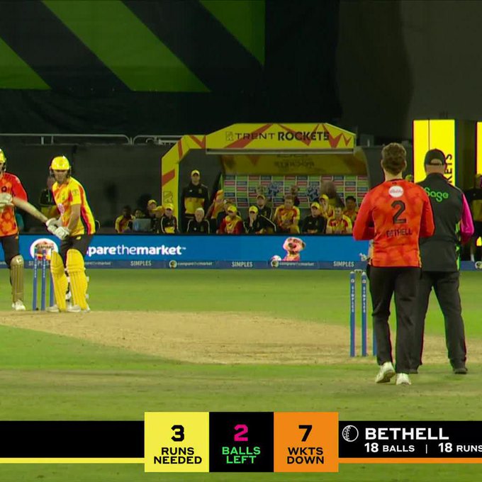 The winning moment for Trent Rockets! 🚀