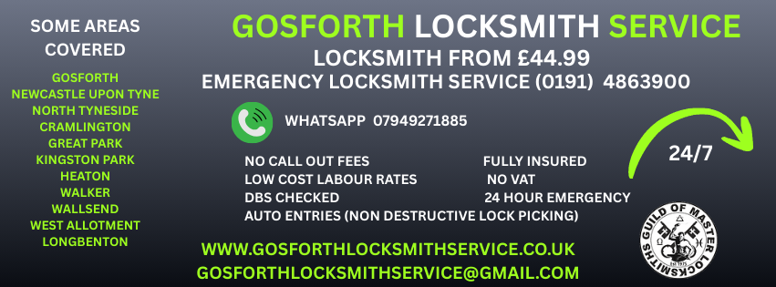 LocksGosforth's tweet image. 🚨 Need a locksmith in Gosforth? We’re here 24/7!
✔️ Emergency lockouts
✔️ Car &amp;amp; home entry
✔️ Security upgrades
📍 Local, trusted, and reliable
📞 0191 4863099
#Gosforth #LocksmithService #Emergency🔒 Secure your home, car, or business with Gosforth Locksmith Service!