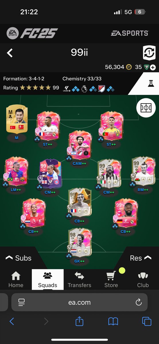 Full 99 squad 🎉