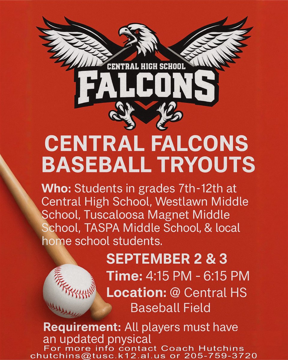 Central Falcons Baseball tweet media