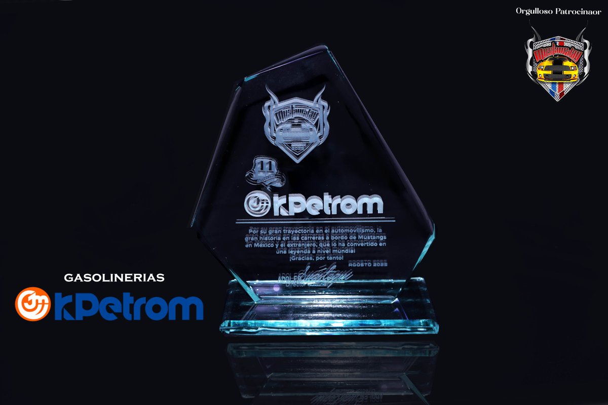 Mustangday_mx's tweet photo. Y el siguiente reconocimiento entregado fue para nuestro orgulloso patrocinador @Kpetrom (las mejores gasolinerías del occidente).
Gracias por su incondicional apoyo a Mustangday magazine Gracias totales! https://t.co/f1cV0eiw5u