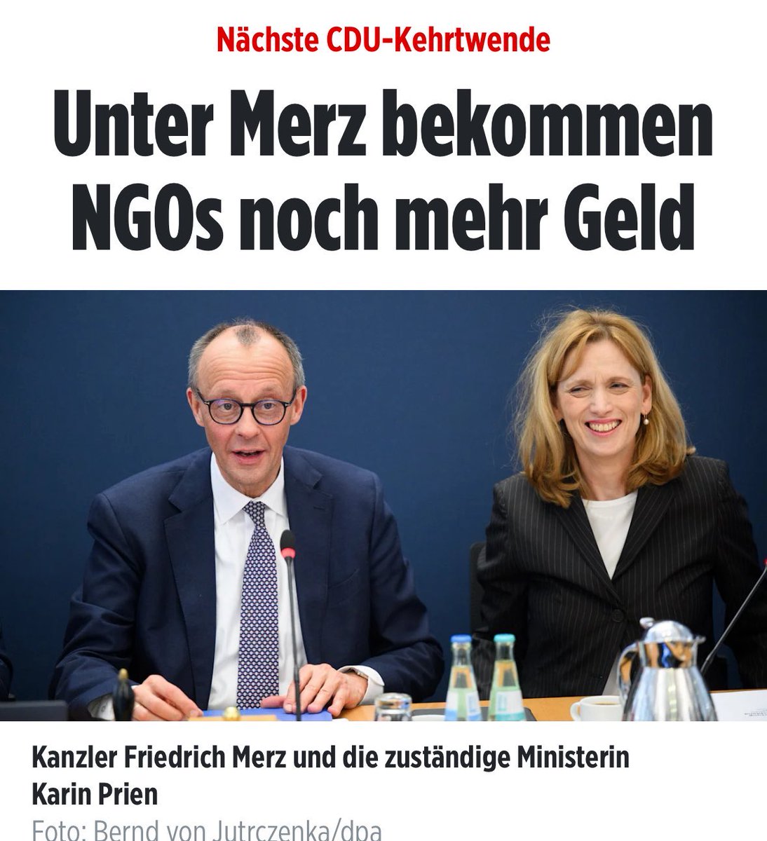 Merz ist jetzt eine traurige Gestalt. Selbst die Presse ordnet alles, was er tut, negativ ein. Das Narrativ des prinzipienlosen Losers dominiert jede Berichterstattung. Schachmatt.