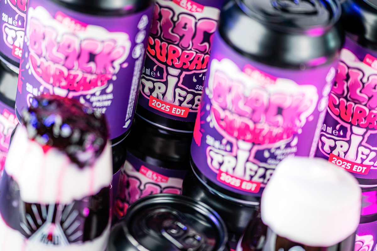 BLACKCURRANT TRIFLE 2025 EDT madscientist.hu/en/termek/blac…

OG FEST is a wrap, and although we cannot bring back 2019's <a href="/BrewDog/">BrewDog</a> Collabfest, we can always be nostalgic! The 2025 edition of our blackcurrant imperial pastry sour is available now internationally in cans and kegs.