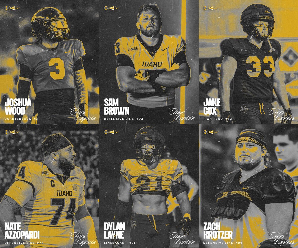 supportVSF's tweet image. Meet your 2025 @VandalFootball Team Captains!

Your generosity ensures they have the resources to lead our Vandals to victory on and off the field! 

Provide more resources today: giving.uidaho.edu/campaigns/vand…

#GoVandals | #SupportVSF  |  #VsUP✌️
