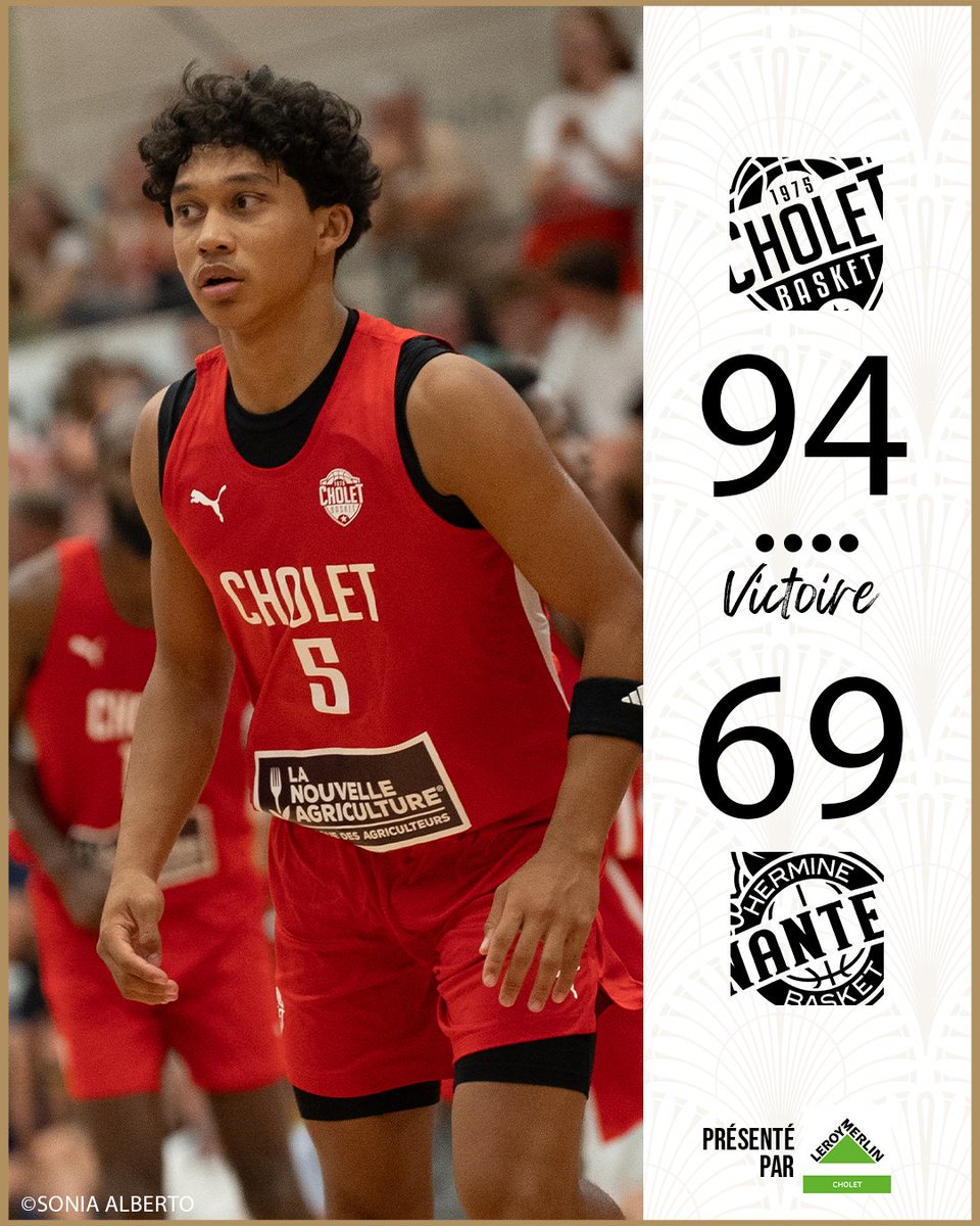 Cholet Basket (@cb_officiel) on Twitter photo Belle victoire de nos Choletais ce soir contre Nantes. Les hommes de Fabrice Lefrançois ont montré de belles choses des 2 côtés du terrain et ont fait forte impression pour leur premier match de prépa 💪
#NBH #CBFAMILY <a href="/Betclic_ELITE/">Betclic ELITE</a> Belle victoire de nos Choletais ce soir contre Nantes. Les hommes de Fabrice Lefrançois ont montré de belles choses des 2 côtés du terrain et ont fait forte impression pour leur premier match de prépa 💪
#NBH #CBFAMILY <a href="/Betclic_ELITE/">Betclic ELITE</a>