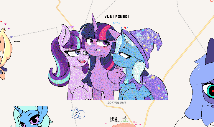 OMG! What an honor to have my art on WPlace!😭Thanks!💜
#mlp