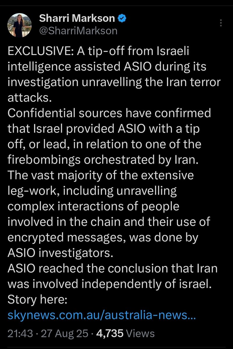 Israeli Govt to Sharri:
Make sure they know we did this.

Sharri: ok.

Israeli Govt: Wait wait wait...but it wasn't ALL us, ok? Don't say we did everything. That'd be too obvious.

Sharri: Got it.

Israeli Govt: You sure? Listen, we really need you to make sure you tell them we