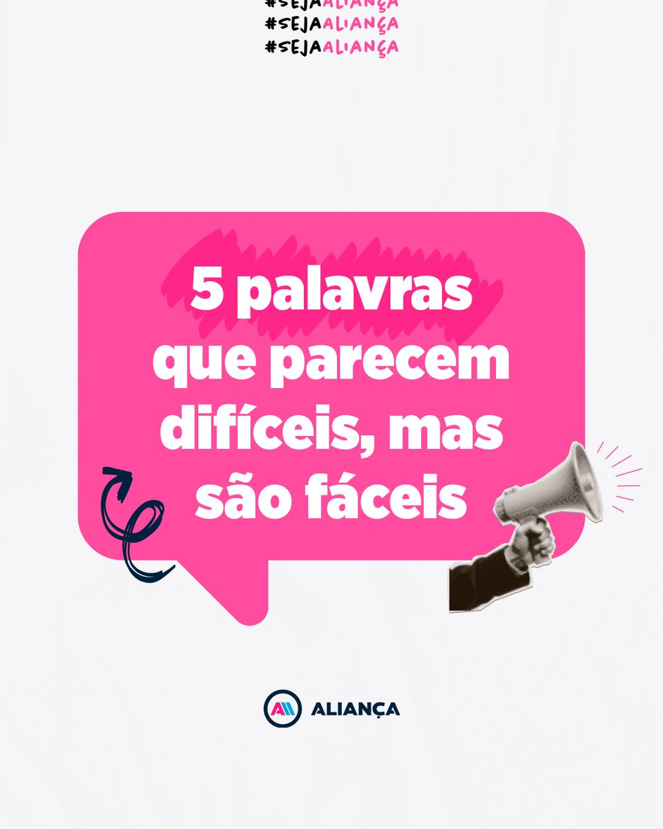 AliancaAmerica's tweet photo. 5 palavras em inglês que parecem difíceis, mas são fáceis 😱

#sejaaliança #ingles https://t.co/hOJHOH7bBI