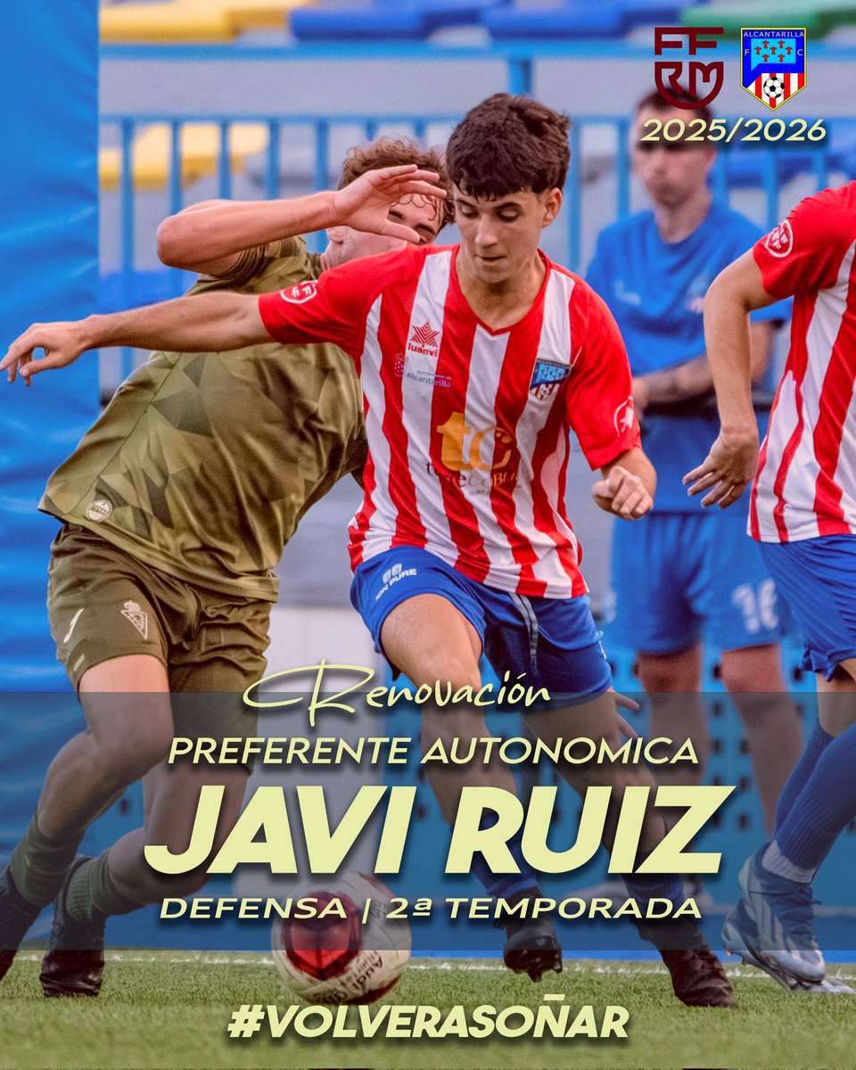 🔁 𝗥𝗘𝗡𝗢𝗩𝗔𝗖𝗜𝗢𝗡

¡OTRA MAS! Javi Ruiz promociona desde el filial al primer equipo para esta temporada!! Jugador intenso y polivante que se desenvuelve en ambos laterales. La temporada pasada ya disfruto de minutos en 3 RFEF!!

¡MUCHA SUERTE!

#volverasoñar