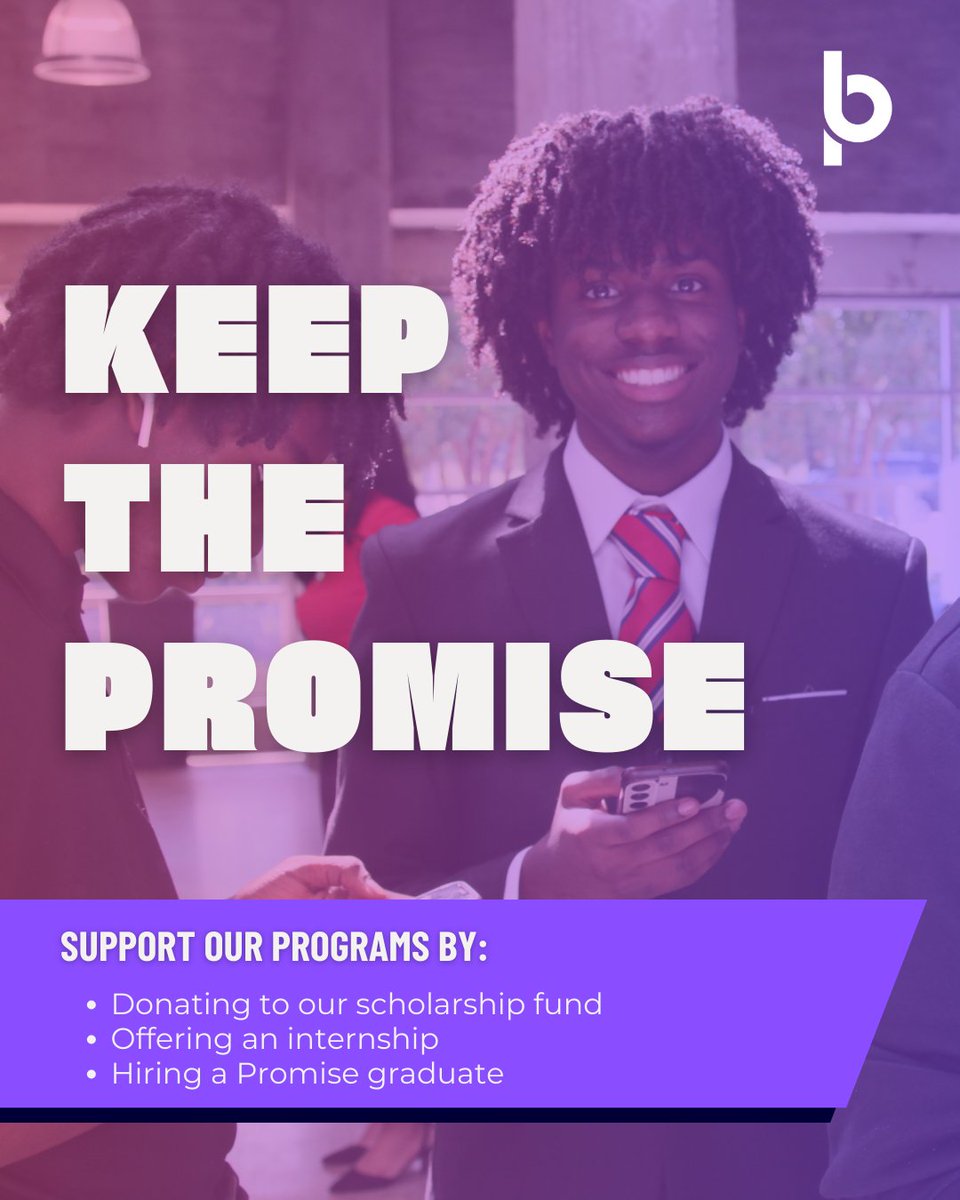 A promise is nothing without its keepers, and we can't help our students without the support of our donors and employer partners. Want to know how you can become more involved with our students? Visit our website! birminghampromise.org