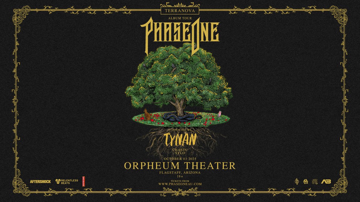 #SupportAnnounce: <a href="/PhaseOneAU/">PhaseOne</a>'s Terranova Album Tour lands at The Orpheum on October 3 🚀 With Tynan, Chasin’, and Sylo on support, prepare for an interstellar night of heavy bass and chaos. 

Tickets → eventim.us/event/phaseone… 🎟️

#PhaseOne #Orpheum #RelentlessBeats