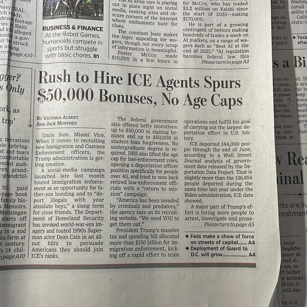 Shall we call these Trump’s Irregulars? Surely they won’t be let go once their mission is accomplished…sorta like prohibition slid into drug enforcement #WTWOF