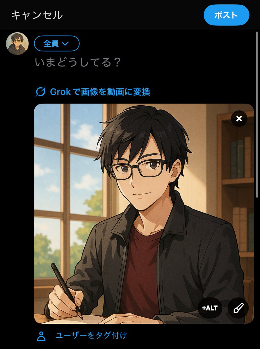 Xで画像を投稿しようとしたら、Grokで動画作れるぜ！的なメッセージ出るようになりましたね♪

Grokの動画生成の性能も、まあ悪くないかな😅

破綻はやっぱりするけど😂