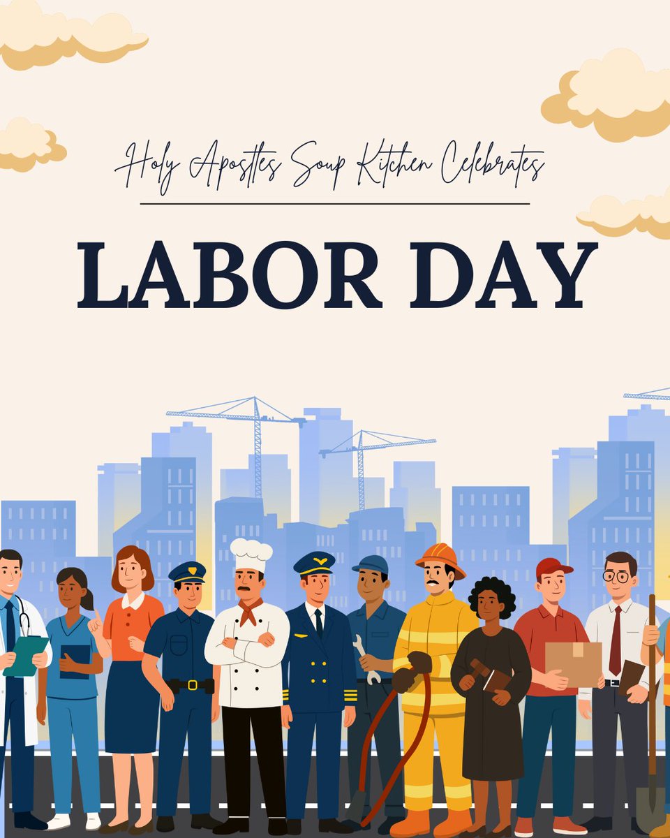 Today, we honor the dignity, strength, &amp; contributions of all who labor—whether in office, at home, or in service to others. 💪

We are especially grateful for our volunteers
&amp; staff, whose hard work and compassion nourish our community. Your dedication makes our
work possible!🩵