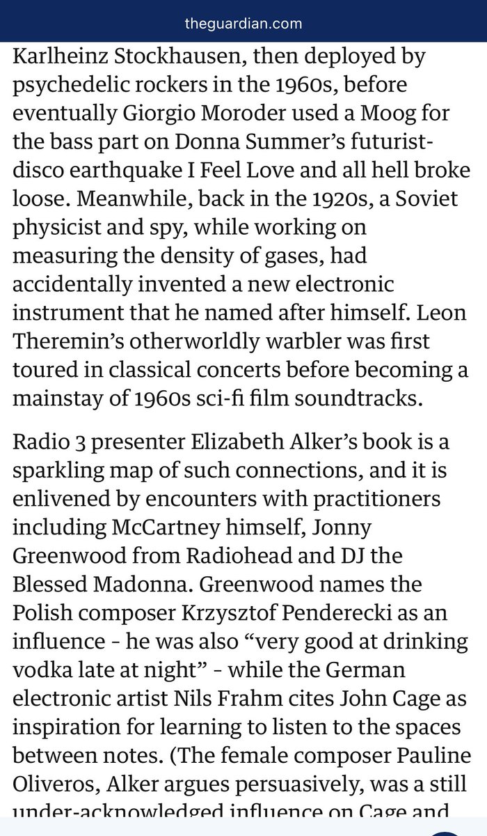‘A sparkling map of connections’ 

Thank you so much <a href="/guardian/">The Guardian</a> for this lovely review of Everything We Do Is Music.

theguardian.com/books/2025/aug…