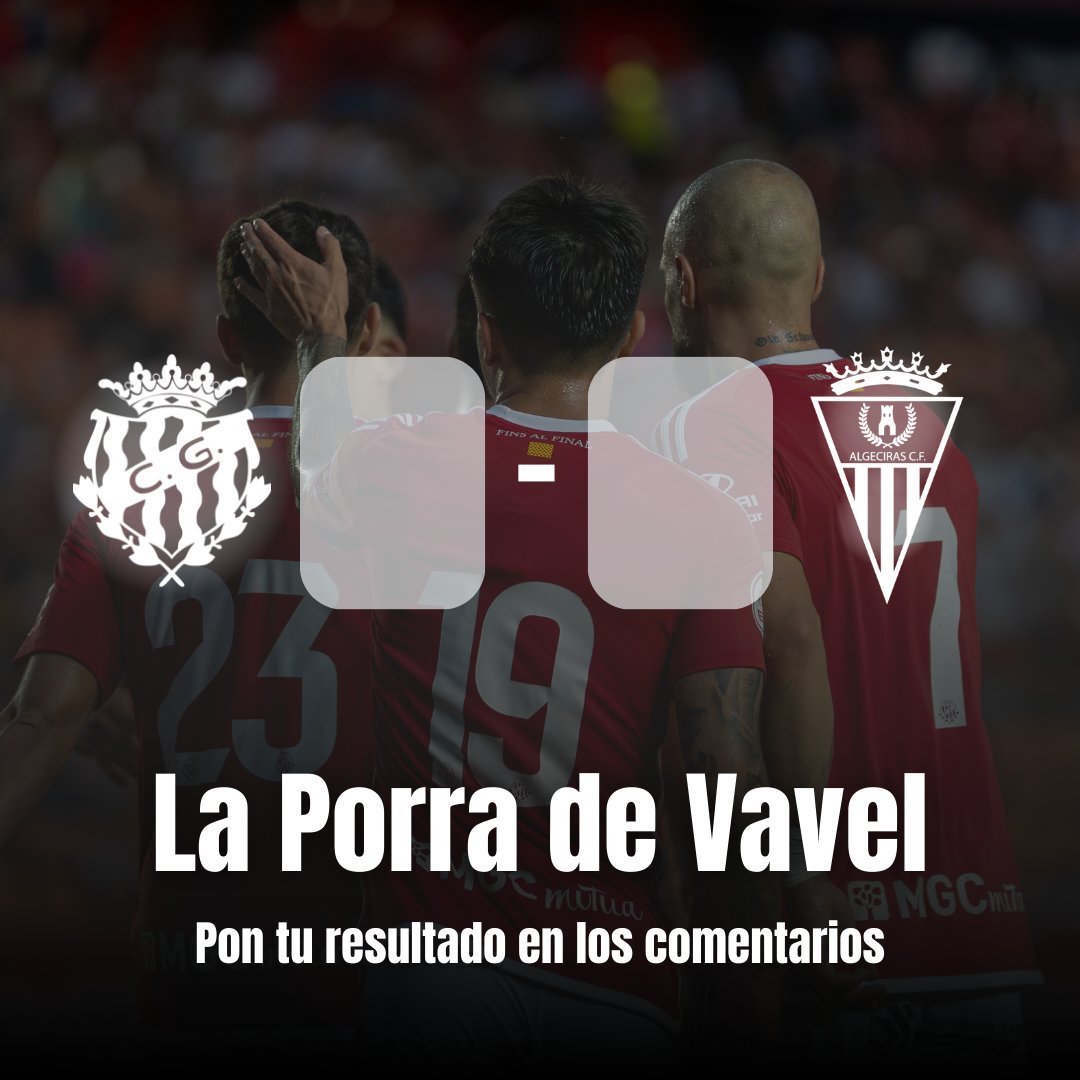 EN VAVEL ESTAMOS PREPARADOS PARA EL NÀSTIC-ALGECIRAS DEL VIERNES 🥳🥳

Deja tu predicción en los comentarios🧙‍♂️

#LaPorraDeVavel