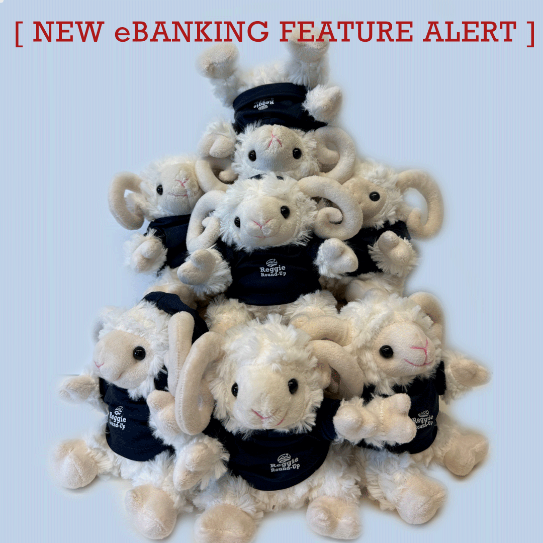 Meet Reggie Round-Up! Be sure to grab your very own stuffed ram at a True North branch. Reggie will be your friendly companion as you enroll in the Debit Card Round-Up Program through your eBanking account. Don’t miss out on the fun—pick your Reggie today!