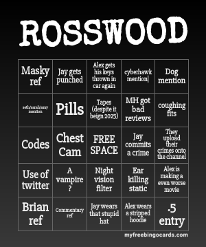 Stamps_The_Smal's tweet photo. MY BINGO CARD FOR ROSSWOOD https://t.co/Y0SzJI365k