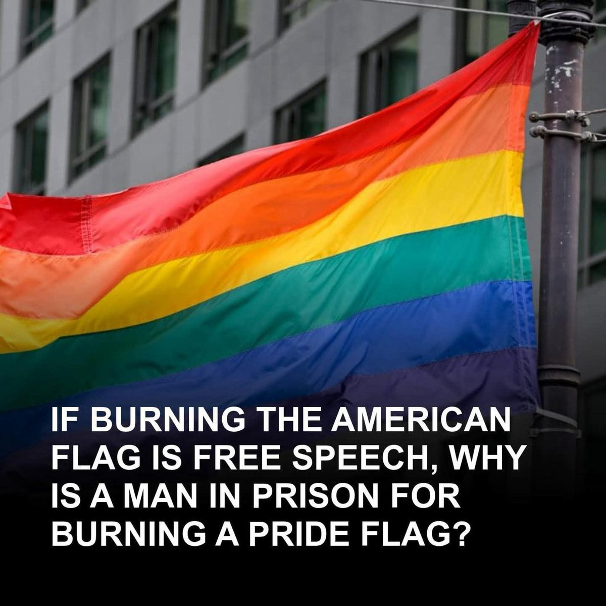 An Iowa man named Adolfo Martinez was sentenced to more than 15 years in prison in 2019 for burning a pride flag he stole from a church in Ames. His conviction resulted from a combination of his actions, his motivations, and his criminal history, not solely for burning the flag.