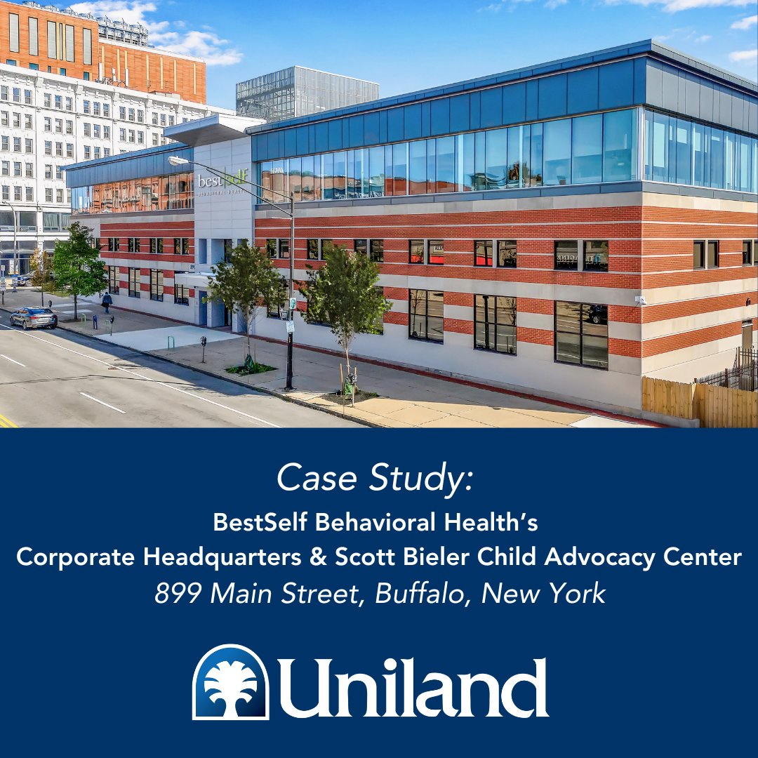 Client Spotlight: Uniland was honored to work with <a href="/bestselfwny/">BestSelf WNY</a> on a project featuring the addition of a 3rd story, transforming 899 Main St. into a $22 million, 67,000 SF HQ &amp; Scott Bieler Child Advocacy Center at <a href="/BnmcInnovates/">Buffalo Niagara Medical Campus, Inc.</a>. Learn more: uniland.com/bestself-const…