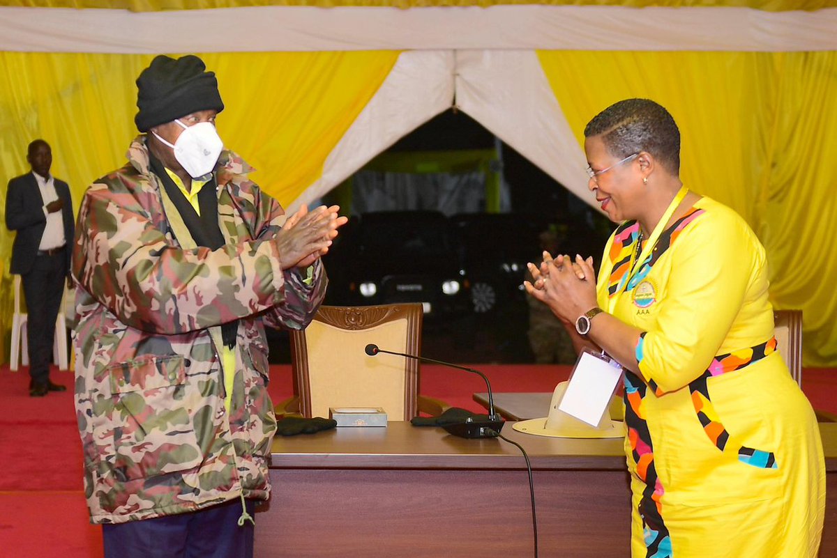 AnitahAmong's tweet image. Dear delegates,

I am truly grateful for your love and support, not just today but throughout the campaign trail. With deep humility, I accept this landslide victory.

I want to express my gratitude to our mother, Rt Hon Rebecca Kadaga, for running an excellent campaign and her…