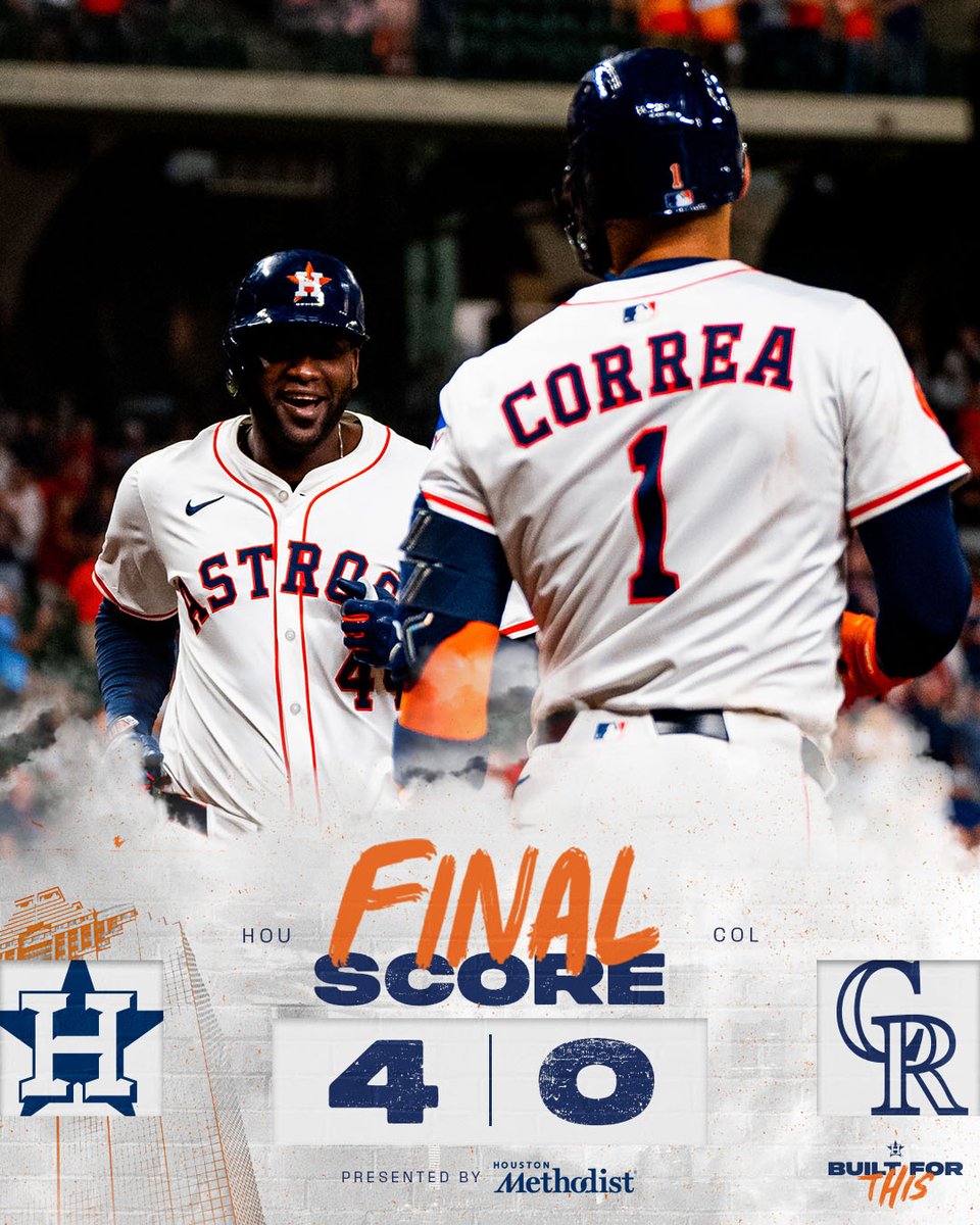 astros's tweet photo. H-Town was rockin' tonight.

#BuiltForThis x @MethodistHosp https://t.co/m42HNXxtBm