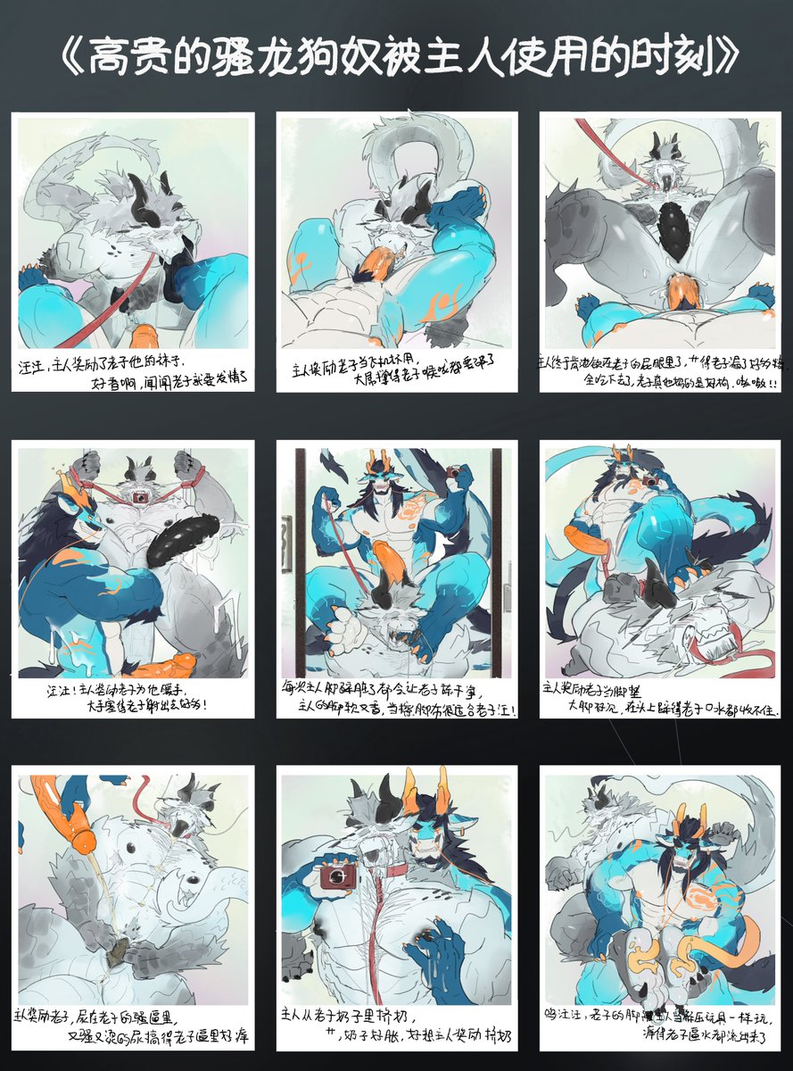 🐉🐶
“<a href="/DragonsMint/">三狼大好人</a> 给老子要的好爽，做了个九宫格每次看到都会发情，汪汪。”