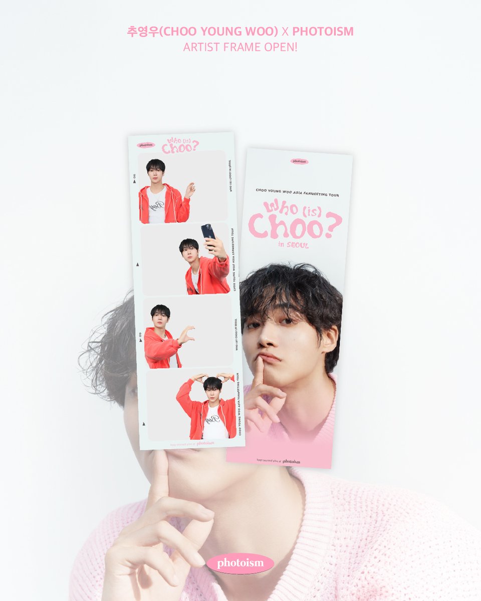 PHOTOISM X CHOO YOUNG WOO
ARTIST FRAME OPEN !

「CHOO YOUNG WOO」 のアーティストフレームがオープン致します。

9月7日から 10月 12日まで
Photoism全店舗で撮影をお楽しみ頂けます！

* 「Gap Factory Store ユニバーサル・シティウォーク大阪店」ではアーティストフレームの撮影は行えません。