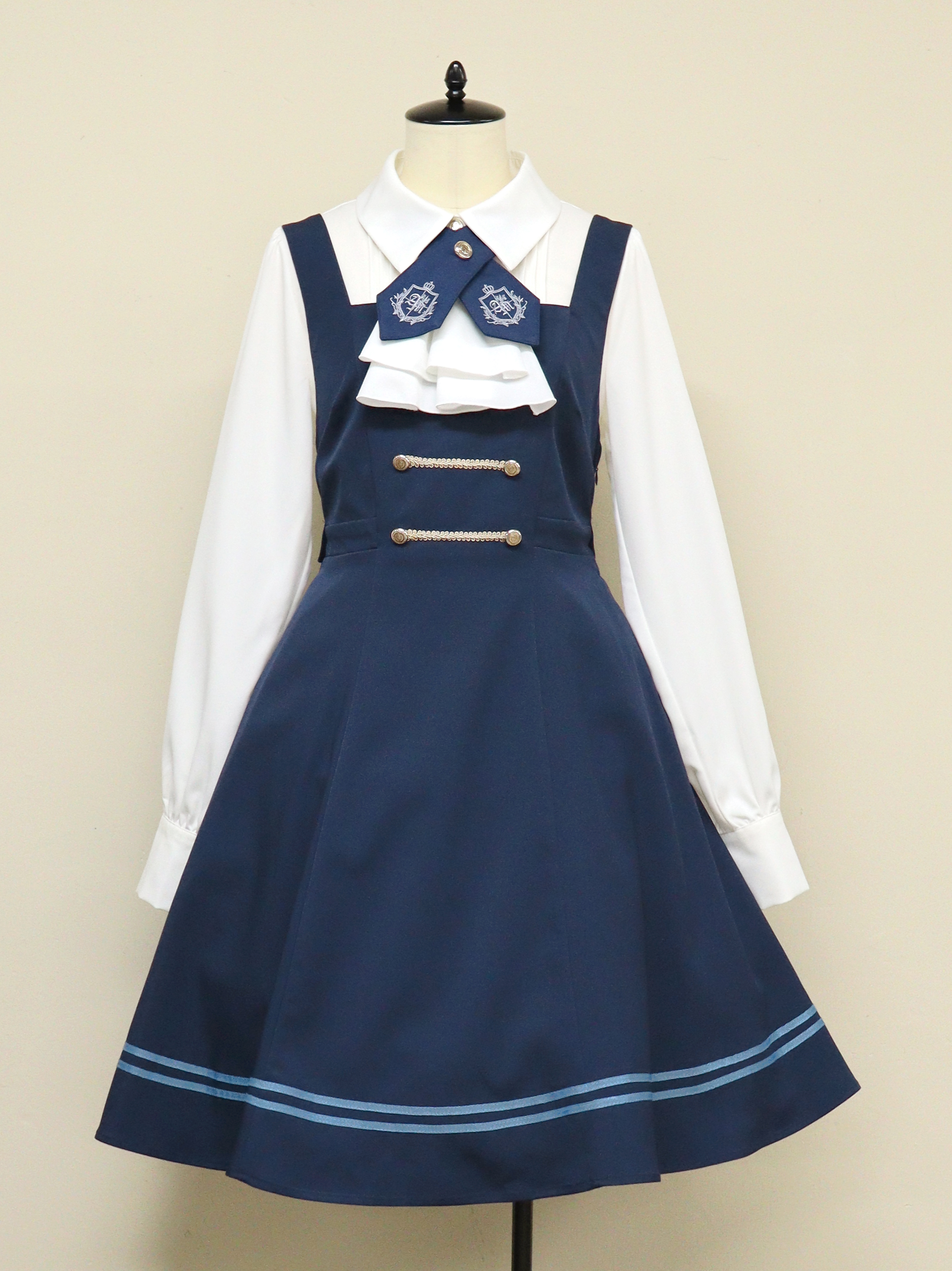 ♤ Amavel ブラウス&ジャンスカ 正規品 アマベル Amavel ジャンスカ ブラウス ブルー ロリータ セット