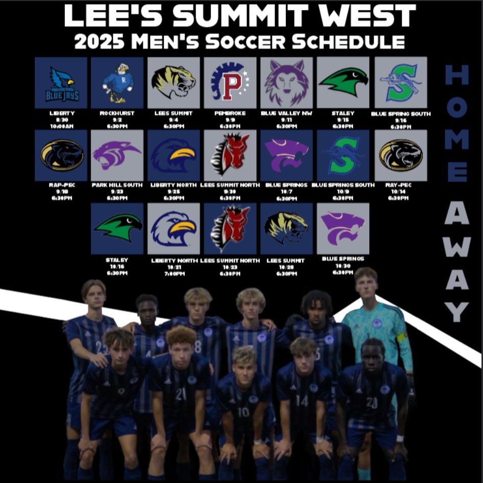 My 2025 high school schedule. 

I am a captain of the team and number 7!