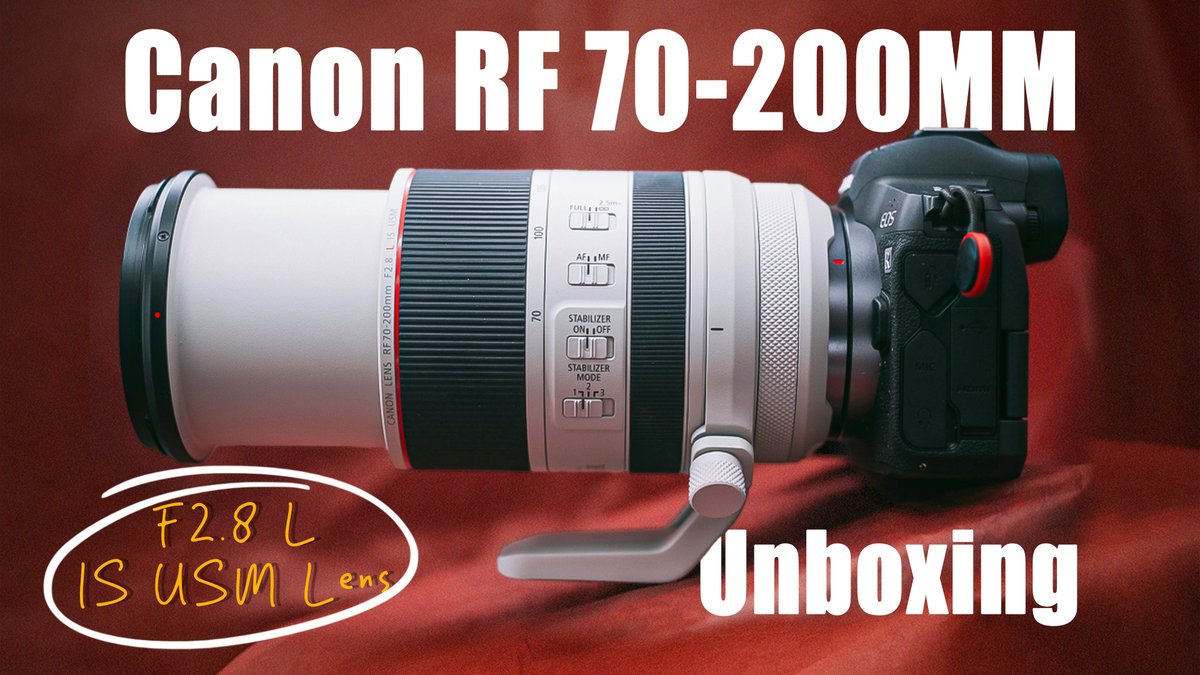 Unboxed the Canon RF 70-200mm F2.8 L IS USM lens.
Petite, powerful, and basically main character energy. 
In my view, she’s the It-girl of lenses.

Watch here: youtu.be/Q7nS5nvjZ84