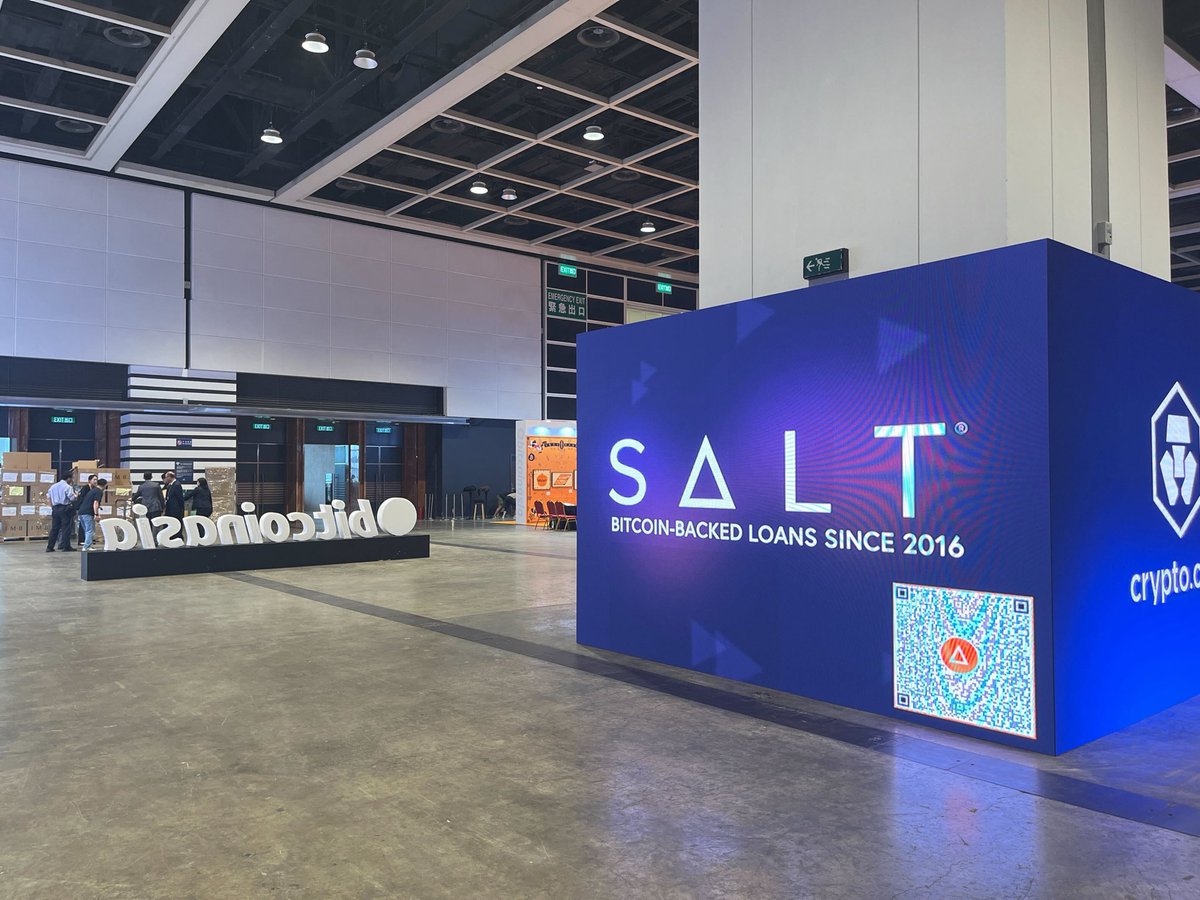 SALTLending's tweet photo. So excited that @BitcoinAsia is kicking off! @HunterAlbright is getting some great shots! 📸

@TheBitcoinConf hosting another epic event! 🙌

#Bitcoin #BitcoinAsia #HongKong #SALT https://t.co/enibKHfXUS