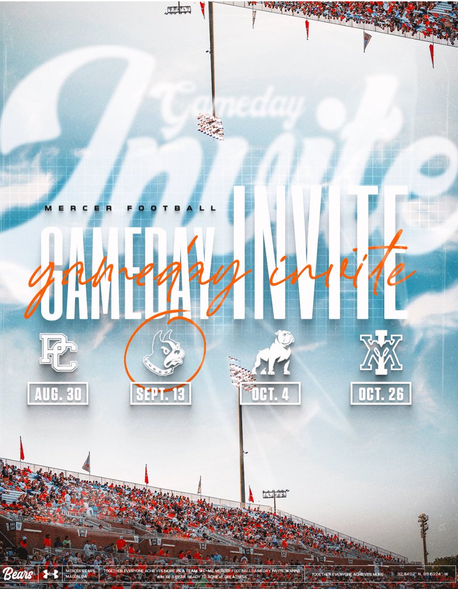 Thankful for the gameday invite <a href="/CoachJones_25/">Fred Jones</a>! <a href="/MercerFootball/">Mercer Football</a> see you Sept. 13!!   <a href="/CoachBennum/">Jeff Bennum</a> <a href="/ShaunArntz/">Shaun Arntz</a> <a href="/CoachFarris_/">Eddie Farris</a> <a href="/FarmerFreeport8/">Richard Farmer</a> <a href="/CoachBobbyMoore/">Bobby Moore</a> <a href="/CoachCole01/">Coach Cole</a> <a href="/_Kpines_/">KP™</a>
