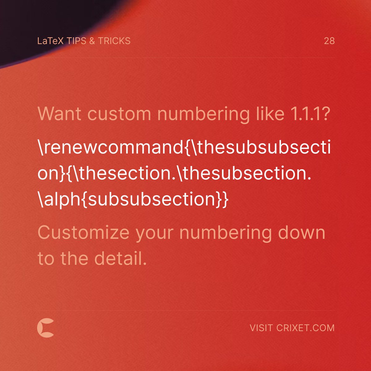 Want custom numbering like 1.1.1?

\renewcommand{\thesubsubsection}{\thesection.\thesubsection.\alph{subsubsection}}

Customize your numbering down to the detail.