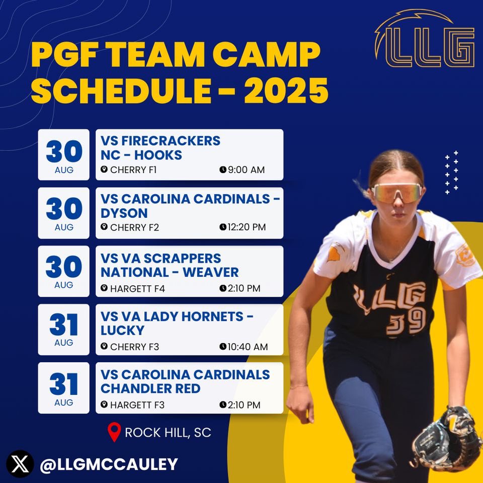 Ella Witkopf (@ewitkopf) on Twitter photo Schedule drop for this weekend in rock hill! Can’t wait to see everyone out there <a href="/llgmccauley/">Lady Lightning Gold - McCauley</a> <a href="/Org_LLG/">Lady Lightning Gold Org Account</a> #ILEAP #GETSTRUCK Schedule drop for this weekend in rock hill! Can’t wait to see everyone out there <a href="/llgmccauley/">Lady Lightning Gold - McCauley</a> <a href="/Org_LLG/">Lady Lightning Gold Org Account</a> #ILEAP #GETSTRUCK