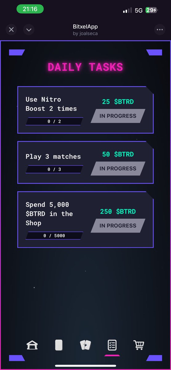 BitxelApp daily tasks 🗓️

$BTRD is the ticker