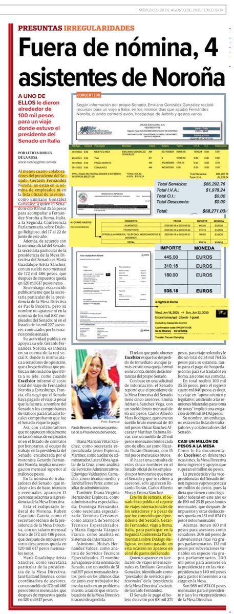 LuisCardenasMX (@luiscardenasmx) on Twitter photo 🔍 DUDA LEGÍTIMA
Si Emilio González no aparece en la nómina ni en la lista de asesores del presidente del Senado, como reportó <a href="/letroblesrosa/">Leti RoblesdelaRosa</a>, ¿en qué calidad administrativa participó hoy en la sesión de la Comisión Permanente? 🔍 DUDA LEGÍTIMA
Si Emilio González no aparece en la nómina ni en la lista de asesores del presidente del Senado, como reportó <a href="/letroblesrosa/">Leti RoblesdelaRosa</a>, ¿en qué calidad administrativa participó hoy en la sesión de la Comisión Permanente?