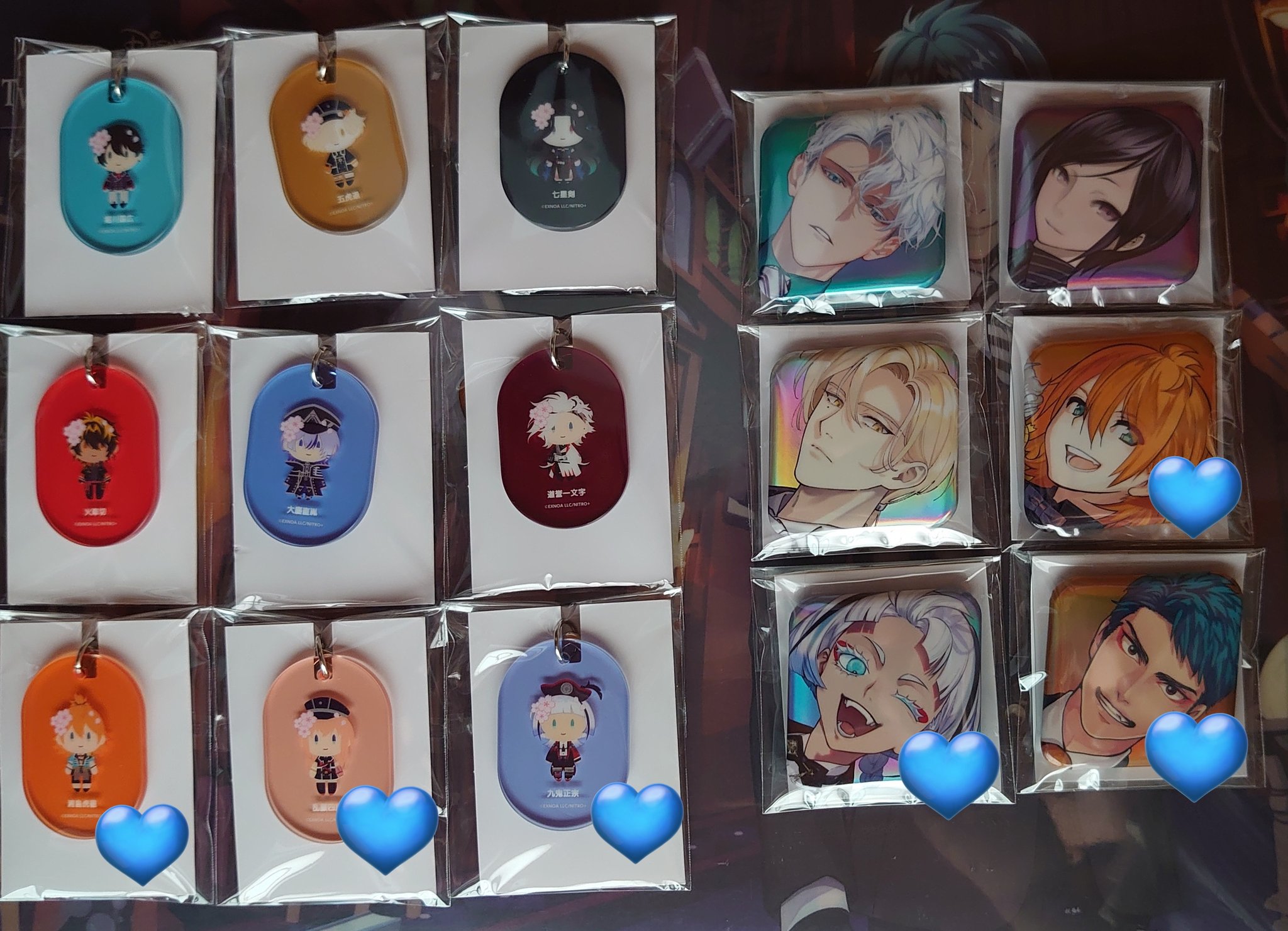 大本丸博 刀剣乱舞 後家兼光 ミニアクスタ スクエア缶バッジ セット 刀剣乱舞 大本丸博 後家兼光 スクエア缶バッジ ランダムミニ