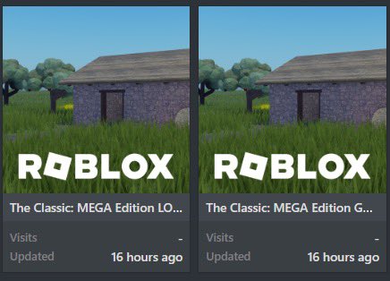 RobloxNewsJapan's tweet image. 次のイベント？
イベントに参加している開発者さんたちがイベント用のサブプレイスで [Th classic Mega edition] (ザ・クラシックメガエディション)って名付けられたゲームが多くもしかしたら次のイベントは新しいザ・クラシックなのかもしれません
#Toblox #ロブロックス