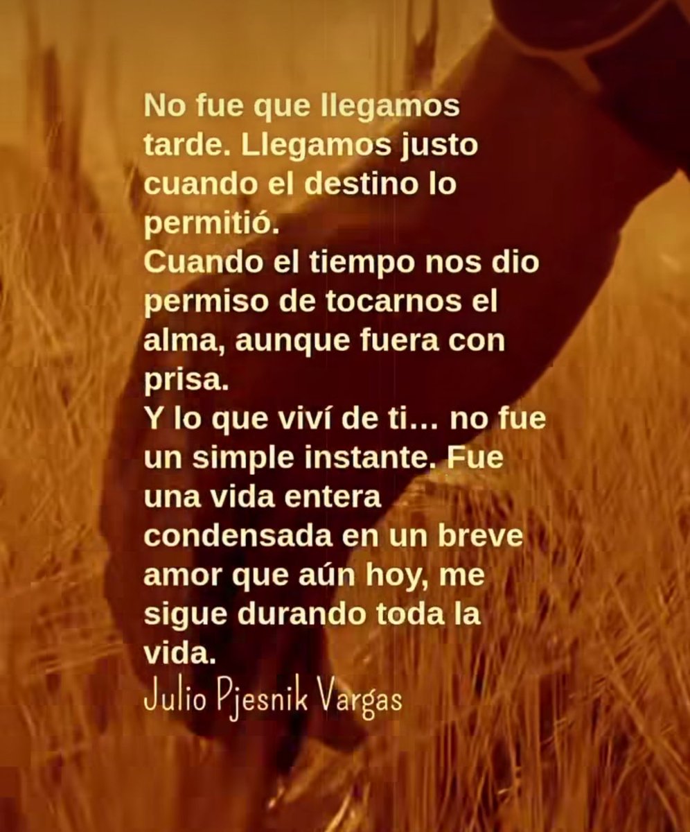 Nunca
llegamos 
tarde...