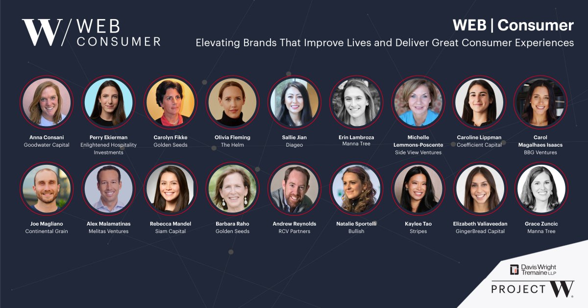 dwtProjectW's tweet image. Meet the incredible investors joining us for WEB | Consumer on October 8th in New York! Our selected cohort of women consumer founders will have the opportunity to present their companies to this group of and receive valuable feedback.
 
Apply now: bit.ly/4n2n27c