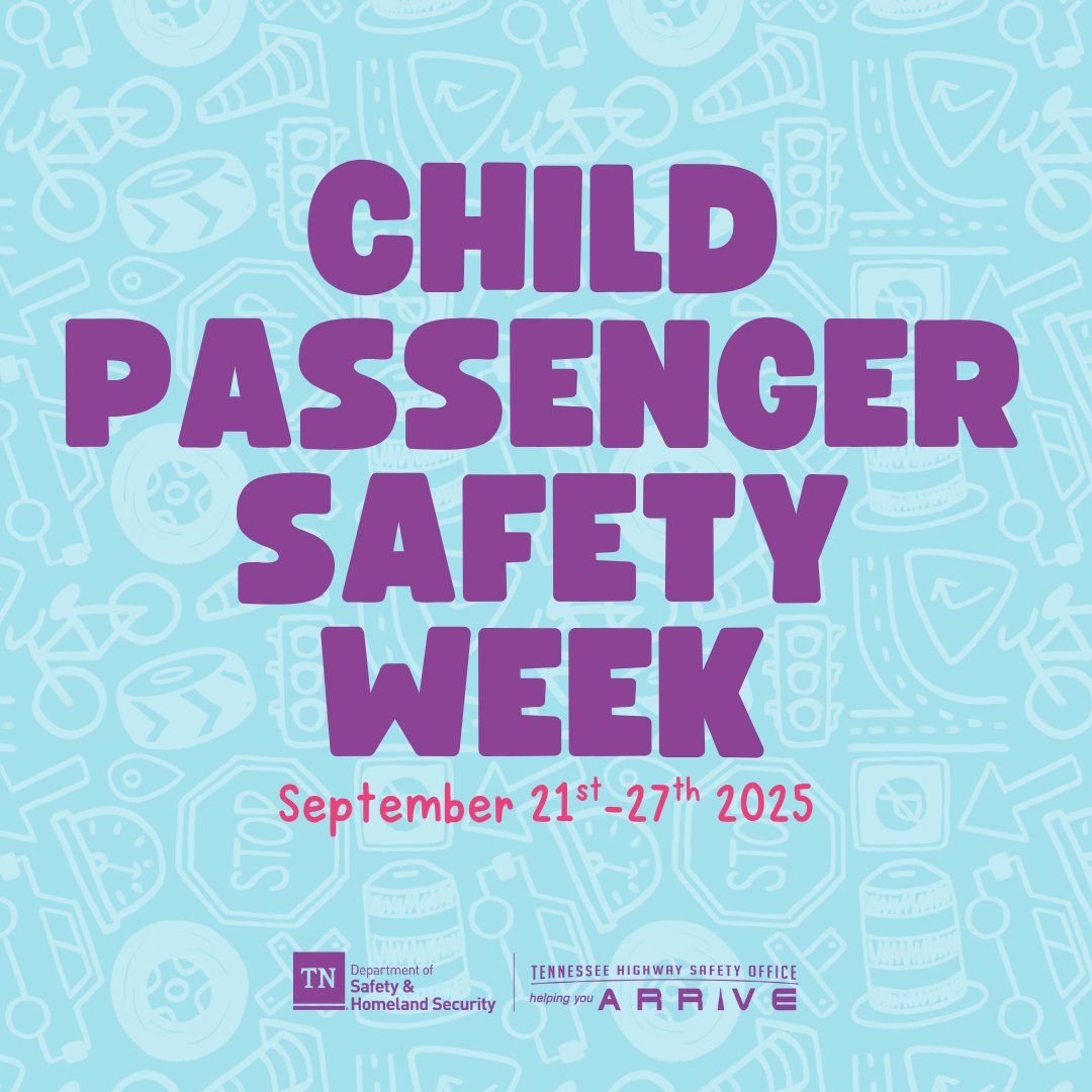 It’s Child Passenger Safety Week! This week is all about helping families keep kids safe on the road. Check your child's seat, learn the latest safety tips, and find resources at CarSeatSafety.Kids

#TNCPSWeek