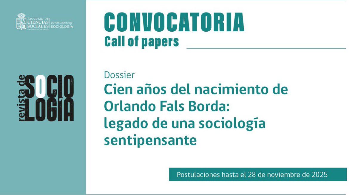 Revista de Sociología tweet media